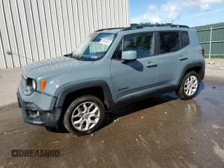 2017 Jeep Renegade Latitude with VIN ZACCJBBB9HPF91665, listed as a Copart auction lot 58564845 with 159,524 mi miles and Salvage title. Bid and sale history available at DreamBid. Image 1.