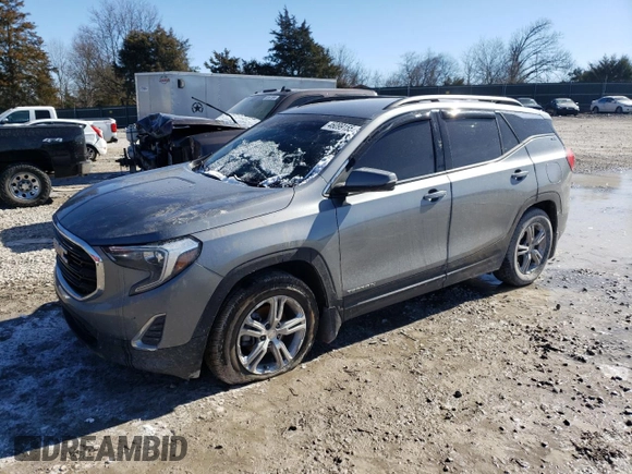 2020 GMC Terrain SLE with VIN 3GKALMEV3LL203614, listed as a Copart auction lot 46099155 with 67,160 mi miles and Salvage Title. Bid and sale history available at carsss.com. Image 1.
