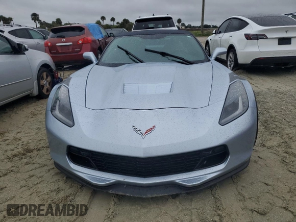 2017 Chevrolet Corvette Grand Sport 2LT with VIN 1G1YY3D7XH5103387, listed as a Copart auction lot 74677294 with 9,266 mi miles and Non Repairable. Bid and sale history available at carsss.com. Image 5.
