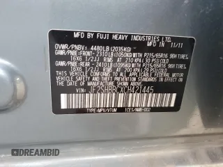 2012 Subaru Forester X with VIN JF2SHBBCXCH421445, listed as a Copart auction lot 49855505 with 120,484 mi miles and Salvage Title. Bid and sale history available at DreamBid. Image 14.