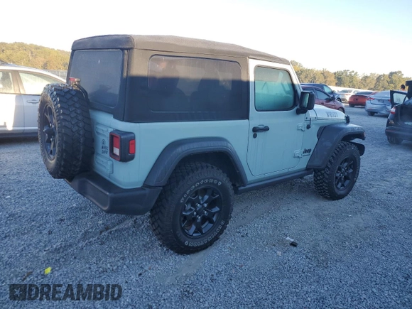 2023 Jeep Wrangler Sport with VIN 1C4HJXAG6PW560827, listed as a Copart auction lot 76583174 with Not provided miles and Salvage title. Bid and sale history available at DreamBid. Image 3.