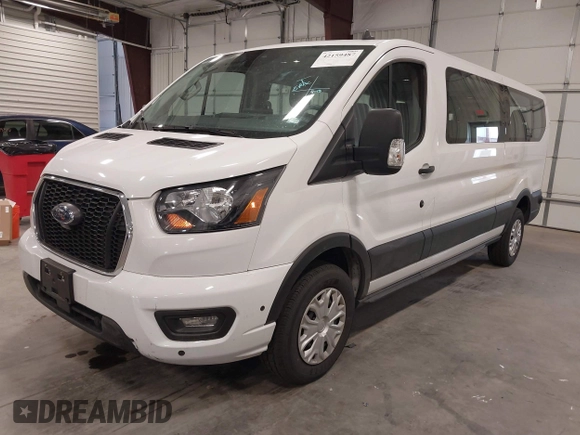 2024 Ford Transit Passenger XL with VIN 1FBAX2Y88RKA83401, listed as a IAAI auction lot 42159487 with 13,481 mi miles. Bid and sale history available at carsss.com. Image 2.