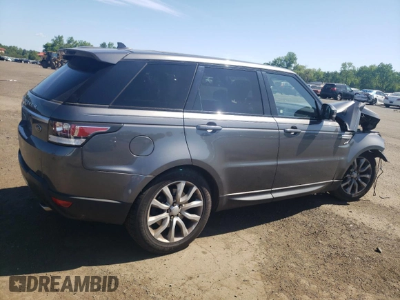 2016 Land Rover Range Rover Sport HSE with VIN SALWR2VFXGA562493, listed as a Copart auction lot 60824745 with 93,064 mi miles and Salvage title. Bid and sale history available at DreamBid. Image 3.