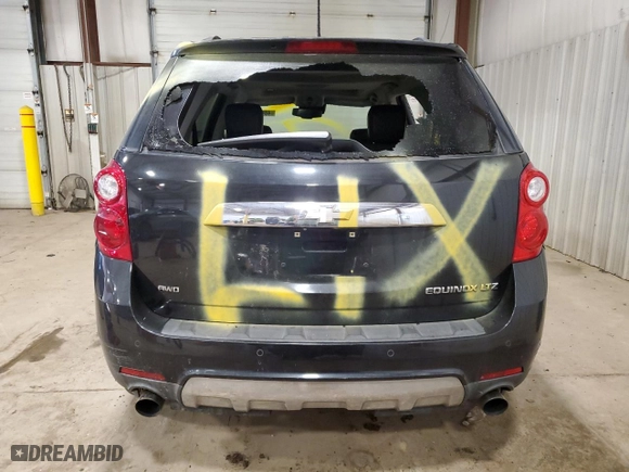 2013 Chevrolet Equinox LTZ with VIN 2GNFLGE38D6265749, listed as a Copart auction lot 48667285 with 0 mi miles and Salvage Title. Bid and sale history available at carsss.com. Image 6.