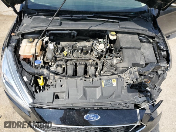 2017 Ford Focus SE with VIN 1FADP3F21HL204250, listed as a Copart auction lot 53553325 with 76,317 mi miles and Salvage title. Bid and sale history available at DreamBid. Image 12.