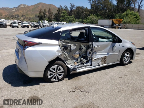 2017 Toyota Prius Two with VIN JTDKARFU4H3542555, listed as a Copart auction lot 61615895 with 52,600 mi miles and Salvage title. Bid and sale history available at DreamBid. Image 3.