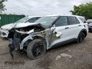 2023 Ford Police Interceptor Utility z VIN 1FM5K8AW6PNA08839, wystawiony jako Copart lot #51654935 z przebiegiem 12 380 mil mil oraz Tytuł czysty. Historia ofert i sprzedaży dostępna na DreamBid. Obrazek 1.