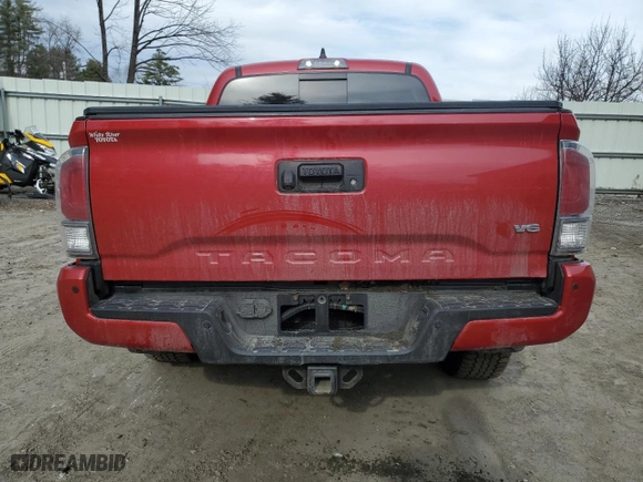 2021 Toyota Tacoma 4WD SR with VIN 3TMCZ5AN7MM371380, listed as a Copart auction lot 49846625 with 57,553 mi miles and Salvage Title. Bid and sale history available at carsss.com. Image 6.