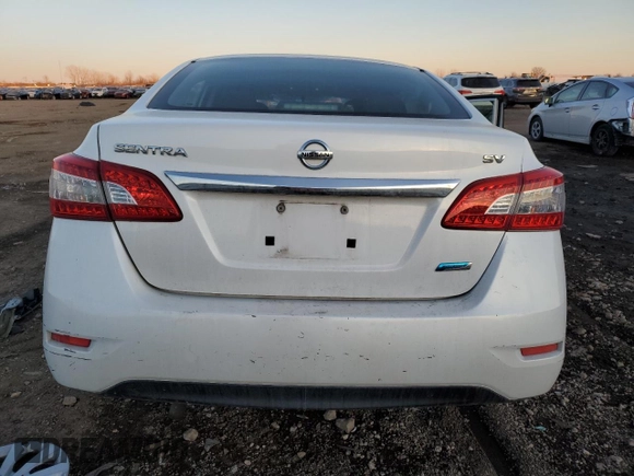 2014 Nissan Sentra SV with VIN 3N1AB7AP9EL663650, listed as a Copart auction lot 43011605 with Not Provided miles and Salvage Title. Bid and sale history available at DreamBid. Image 6.