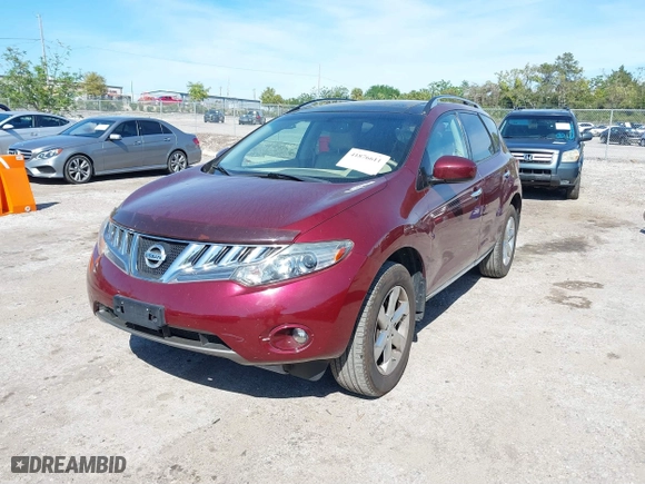 2010 Nissan Murano SL with VIN JN8AZ1MW8AW127533, listed as a IAAI auction lot 41876611 with 123,539 mi miles. Bid and sale history available at carsss.com. Image 6.