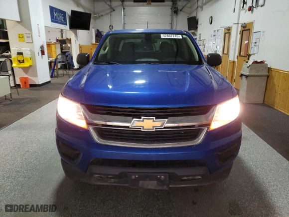 2018 Chevrolet Colorado 4WD Work Truck with VIN 1GCGTBENXJ1325966, listed as a Copart auction lot 42807745 with 124,433 mi miles and Clean Title. Bid and sale history available at carsss.com. Image 5.