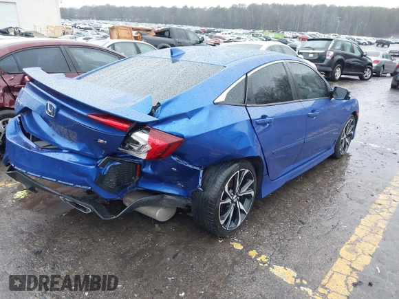 2017 Honda Civic Sedan Si with VIN 2HGFC1E52HH703751, listed as a IAAI auction lot 41561240 with 110,000 mi miles. Bid and sale history available at carsss.com. Image 4.