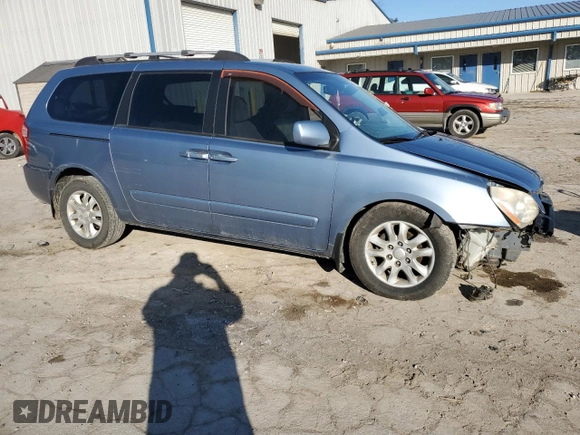 2008 Kia Sedona EX with VIN KNDMB233186246240, listed as a Copart auction lot 48360345 with 205,515 mi miles and Salvage Title. Bid and sale history available at carsss.com. Image 4.