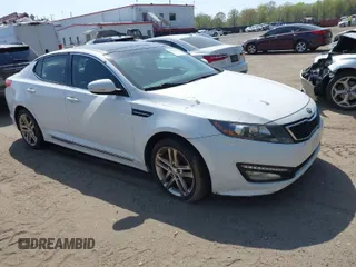 2013 Kia Optima SX with VIN 5XXGR4A65DG231012, listed as a IAAI auction lot 42053918 with 1 mi miles. Bid and sale history available at carsss.com. Image 1.
