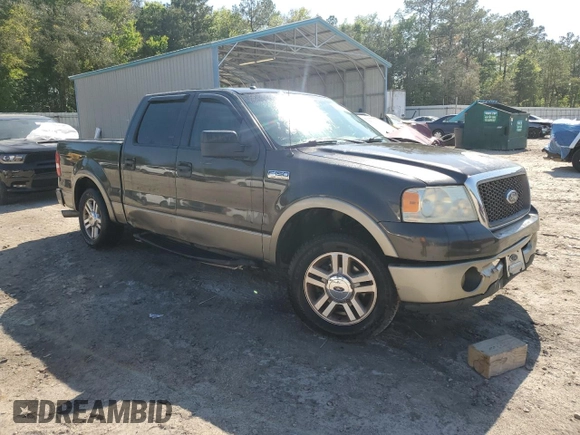 2006 Ford F-150 XLT with VIN 1FTPW12566FA46546, listed as a Copart auction lot 52697455 with 153,515 mi miles and Salvage Title. Bid and sale history available at DreamBid. Image 4.