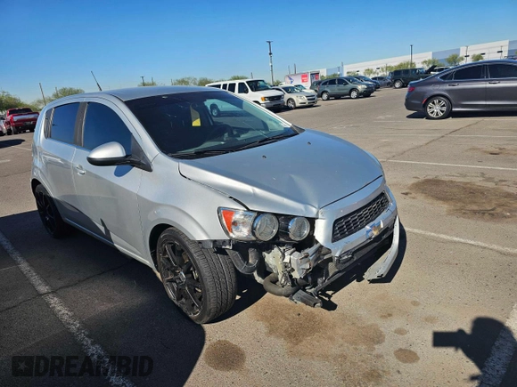 2012 Chevrolet Sonic LT with VIN 1G1JC6SB6C4216079, listed as a Copart auction lot 82243154 with 86,849 mi miles and Clean Title. Bid and sale history available at carsss.com. Image 1.