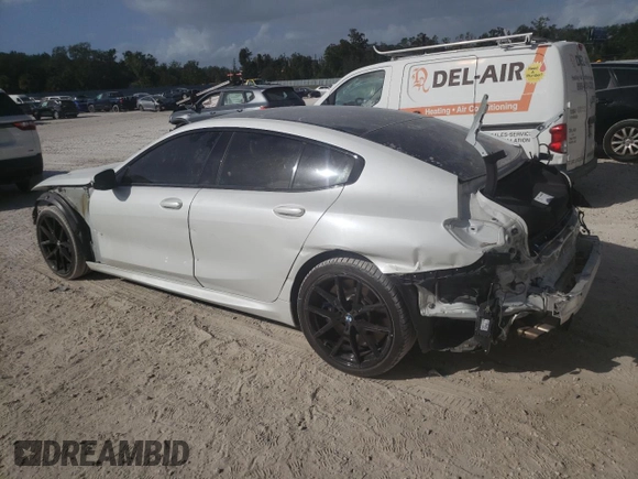2020 BMW 8 Series M850i with VIN WBAGV8C06LBP49076, listed as a Copart auction lot 78481914 with 55,276 mi miles and Salvage Title. Bid and sale history available at DreamBid. Image 2.