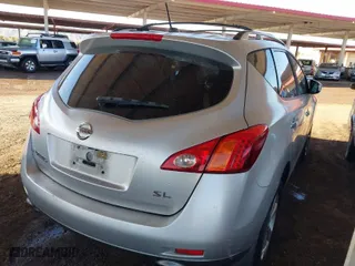 2009 Nissan Murano S with VIN JN8AZ18U39W106173, listed as a IAAI auction lot 41832156 with 189,389 mi miles. Bid and sale history available at carsss.com. Image 4.