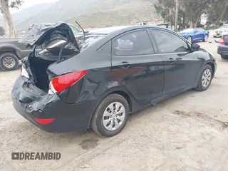 2016 Hyundai Accent SE with VIN KMHCT4AE1GU121365, listed as a IAAI auction lot 41871819 with 129,485 mi miles and . Bid and sale history available at DreamBid. Image 4.
