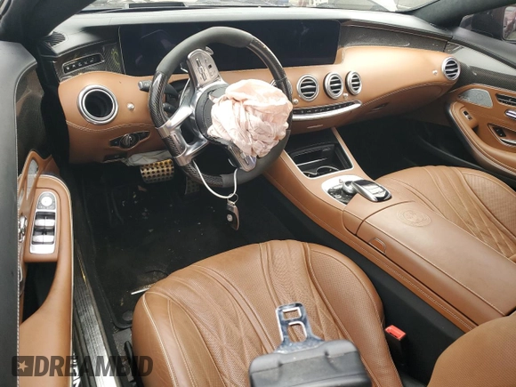 2020 Mercedes-Benz S 63 AMG with VIN WDDXJ8JB7LA040820, listed as a Copart auction lot 84505674 with 21,242 mi miles and Salvage Title. Bid and sale history available at DreamBid. Image 8.
