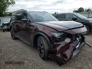 2024 Mazda CX-90 Premium Plus with VIN JM3KKEHA9R1152449, listed as a Copart auction lot 63047925 with 10,235 mi miles and Salvage title. Bid and sale history available at DreamBid. Image 4.
