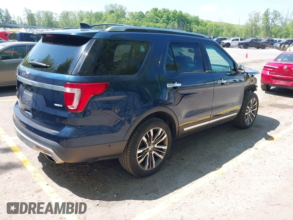 2016 Ford Explorer Platinum z VIN 1FM5K8HT5GGC71419, wystawiony jako IAAI lot #42280625 z przebiegiem 94 552 mil mil oraz . Historia ofert i sprzedaży dostępna na DreamBid. Obrazek 4.