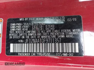 2015 Scion FR-S z VIN JF1ZNAA10F9711357, wystawiony jako IAAI lot #41225577 z przebiegiem 129 747 mil mil oraz . Historia ofert i sprzedaży dostępna na DreamBid. Obrazek 9.