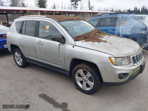 2012 Jeep Compass Latitude with VIN 1C4NJDEB1CD665541, listed as a IAAI auction lot 41476780 with 1 mi miles. Bid and sale history available at carsss.com. Image 1.