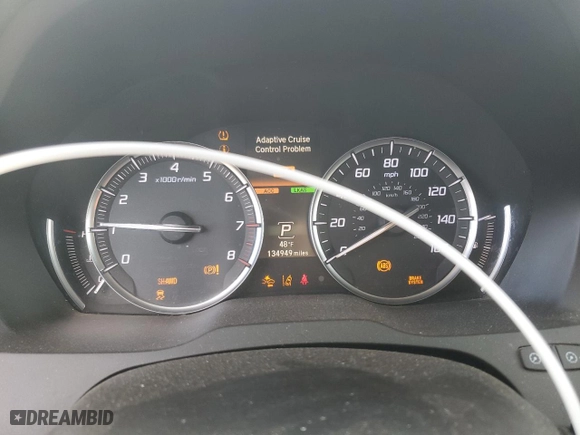 2017 Acura MDX w/Technology Pkg with VIN 5FRYD4H56HB019968, listed as a Copart auction lot 43937975 with 134,949 mi miles and Salvage Title. Bid and sale history available at carsss.com. Image 9.