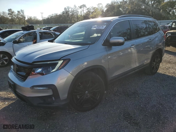 2021 Honda Pilot Special Edition with VIN 5FNYF5H28MB040502, listed as a Copart auction lot 46250975 with 61,723 mi miles and Salvage Title. Bid and sale history available at carsss.com. Image 1.