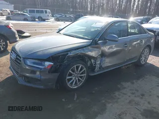 2016 Audi A4 Premium with VIN WAUAFAFL0GA011852, listed as a IAAI auction lot 41423605 with 88,651 mi miles. Bid and sale history available at carsss.com. Image 2.