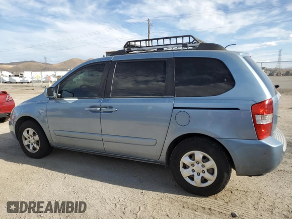 2008 Kia Sedona with VIN KNDMB133686267031, listed as a Copart auction lot 69464784 with 160,358 mi miles and Salvage Title. Bid and sale history available at carsss.com. Image 2.