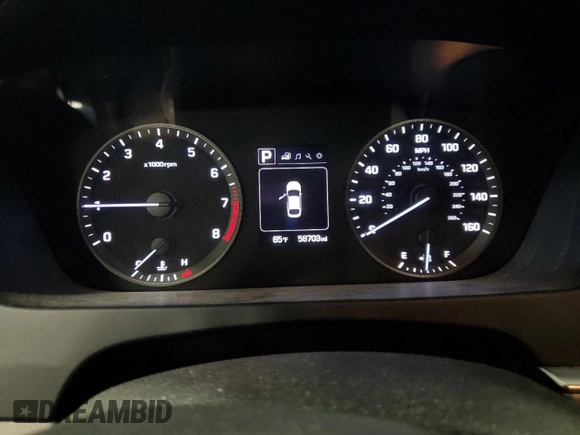 2015 Hyundai Sonata Sport with VIN 5NPE34AF7FH047528, listed as a Copart auction lot 54252645 with 58,703 mi miles and Salvage title. Bid and sale history available at DreamBid. Image 9.