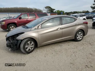 2016 Hyundai Elantra SE with VIN 5NPDH4AE7GH672100, listed as a Copart auction lot 50680505 with 107,445 mi miles and Salvage Title. Bid and sale history available at carsss.com. Image 1.