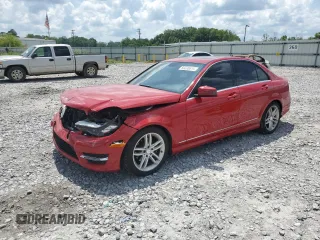 2014 Mercedes-Benz C 250 Sport with VIN WDDGF4HB8ER310433, listed as a Copart auction lot 59600615 with 73,189 mi miles and Salvage title. Bid and sale history available at DreamBid. Image 1.