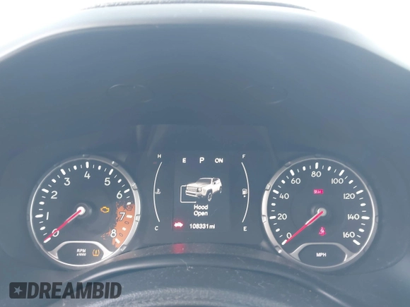 2016 Jeep Renegade Latitude with VIN ZACCJBBT9GPD73507, listed as a IAAI auction lot 41504897 with 108,331 mi miles. Bid and sale history available at carsss.com. Image 7.