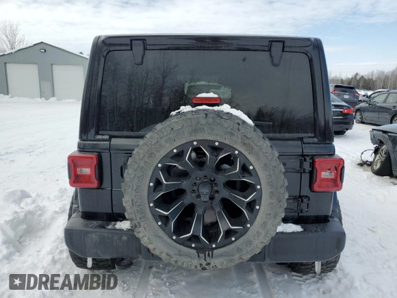 2020 Jeep Wrangler Unlimited Sahara with VIN 1C4HJXEN5LW175293, listed as a Copart auction lot 84474054 with Not provided miles and Clean title. Bid and sale history available at DreamBid. Image 6.