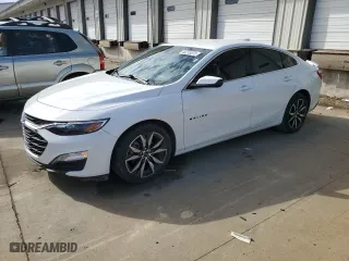 2024 Chevrolet Malibu RS with VIN 1G1ZG5ST2RF105097, listed as a Copart auction lot 45215575 with 23,034 mi miles and Salvage Title. Bid and sale history available at carsss.com. Image 1.