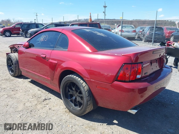 2003 Ford Mustang SVT Cobra with VIN 1FAFP48Y73F416335, listed as a IAAI auction lot 41861603 with 47,111 mi miles. Bid and sale history available at carsss.com. Image 3.