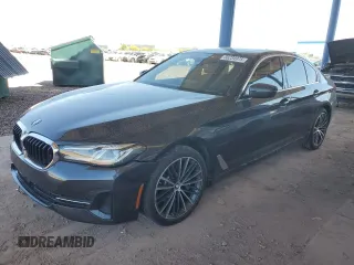 2021 BMW 5 Series 530e with VIN WBA13AG08MCG88745, listed as a Copart auction lot 56234975 with 47,363 mi miles and Salvage title. Bid and sale history available at DreamBid. Image 1.