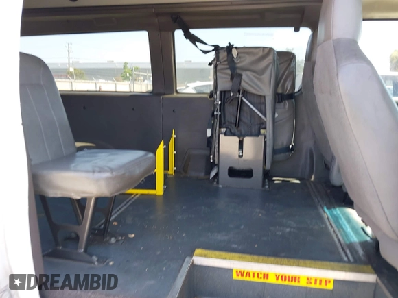 2010 Ford Econoline Cargo Commercial with VIN 1FTNE1EW0ADB02760, listed as a IAAI auction lot 42172900 with 503,058 mi miles. Bid and sale history available at carsss.com. Image 8.