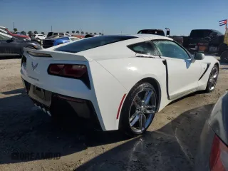 2017 Chevrolet Corvette Z51 1LT with VIN 1G1YH2D78H5101390, listed as a Copart auction lot 74181514 with 0 mi miles and Salvage Title. Bid and sale history available at carsss.com. Image 3.