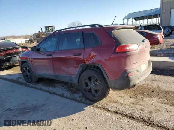 2017 Jeep Cherokee Sport with VIN 1C4PJMAB1HW529548, listed as a Copart auction lot 42513925 with 104,311 mi miles and Salvage title. Bid and sale history available at DreamBid. Image 2.