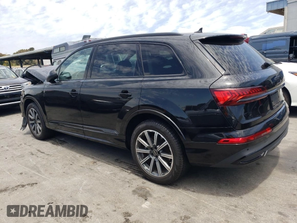 2022 Audi Q7 Premium Plus with VIN WA1LJBF75ND010480, listed as a Copart auction lot 59338214 with 14,851 mi miles and Salvage title. Bid and sale history available at DreamBid. Image 2.