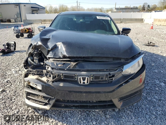 2017 Honda Civic LX with VIN 19XFC2F50HE025046, listed as a Copart auction lot 54244525 with 220,145 mi miles and Salvage Title. Bid and sale history available at DreamBid. Image 5.