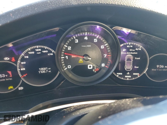 2022 Porsche Cayenne with VIN WP1AA2AY3NDA06469, listed as a Copart auction lot 41772405 with 13,581 mi miles and Salvage title. Bid and sale history available at DreamBid. Image 9.
