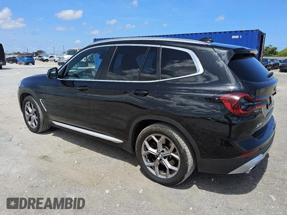 2024 BMW X3 sDrive30i with VIN 5UX43DP08R9U54610, listed as a Copart auction lot 56055725 with 35,762 mi miles and Clean Title. Bid and sale history available at DreamBid. Image 2.