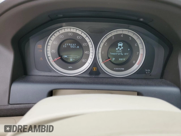 2012 Volvo XC60 3.2L with VIN YV4952DZ8C2252761, listed as a Copart auction lot 54254135 with 219,237 mi miles and Salvage title. Bid and sale history available at DreamBid. Image 9.