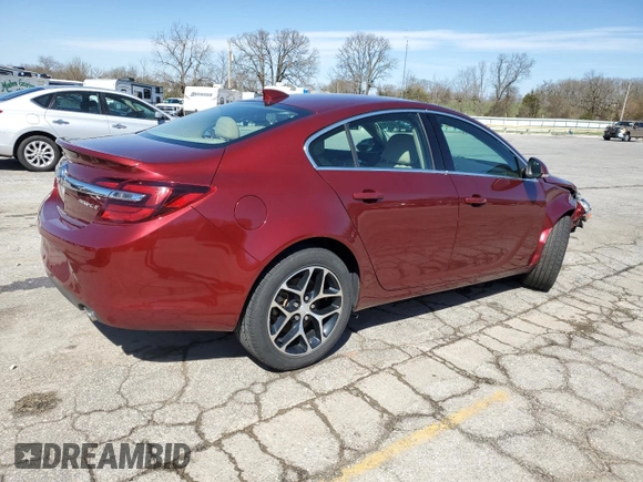 2017 Buick Regal Sport Touring with VIN 2G4GL5EX2H9139794, listed as a Copart auction lot 49215275 with 69,320 mi miles and Salvage title. Bid and sale history available at DreamBid. Image 3.