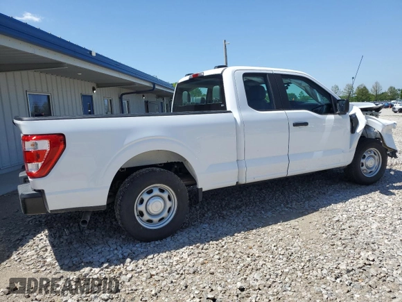 2021 Ford F-150 XL with VIN 1FTEX1CB5MKE66151, listed as a Copart auction lot 50883995 with 55,607 mi miles and Salvage title. Bid and sale history available at DreamBid. Image 3.
